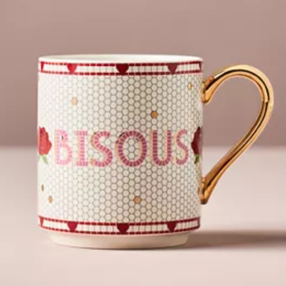 NEW The Bistro Tile Stoneware Mug: Love Edition Mug